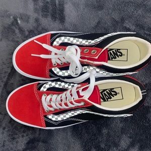 ✨ LIMITED EDITION COLOR BLOCK VELCRO STRIPE OLD SKOOL VANS✨